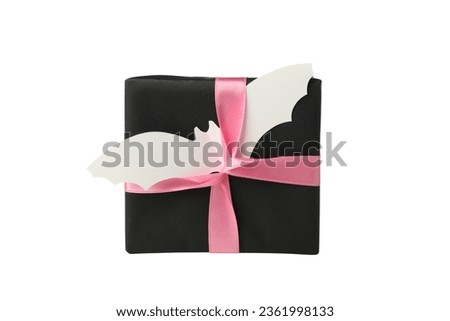 PNG, Halloween gift box, isolated on white background