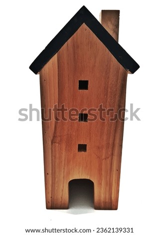 Isolated picture of wooden house