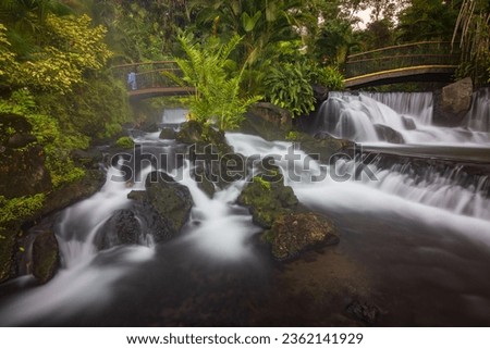 Natural hot springs of Tabacon in Arenal Volcano National Park (Costa Rica) Royalty-Free Stock Photo #2362141929
