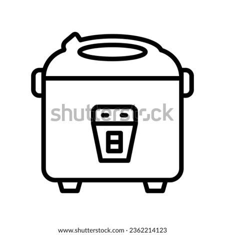 Rice cooker icon vector sign and symbol
