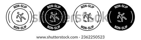 Non Slip Iconvector symbol set. Royalty-Free Stock Photo #2362250523