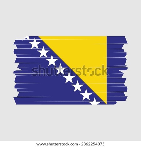Flag of Bosnia Vector Illustration