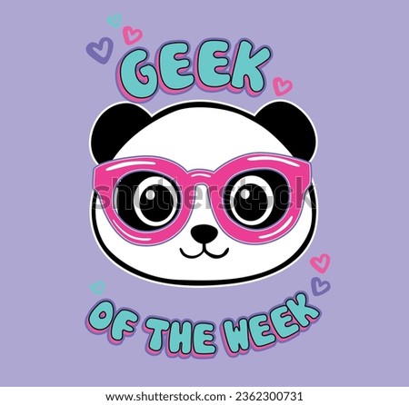 geek cute panda graphic tees for girl design patterns