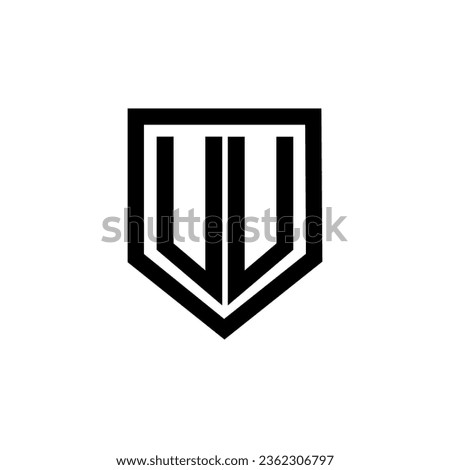 UU letter logo design with white background in illustrator. Vector logo, calligraphy designs for logo, Poster, Invitation, etc.