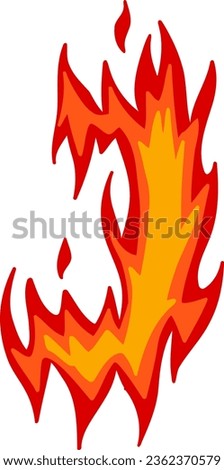 an alphabet with a fire theme