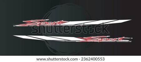 Vector illustration of racing car stickers