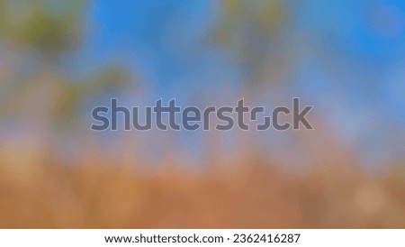 Abstract blue sky nature background,blue bokeh with light blur background. Blue sky and brown trees concept