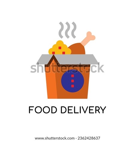 Food Delivery icon Stock illustration.