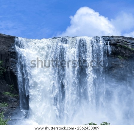 Ahirapally waterfalls in kerala thrissur. .largest waterfall in kerala