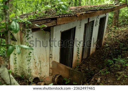 Architecture, abandoned house, rustic house, old bathroom, countryside, countryside, Thai tourism