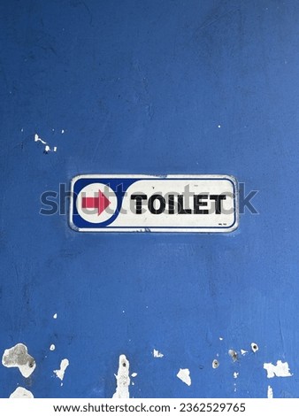toilet sign in a food stall