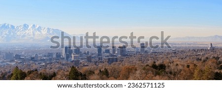 Scenic Salt Lake City: Panoramic 4K View with Majestic Mountain Backdrop