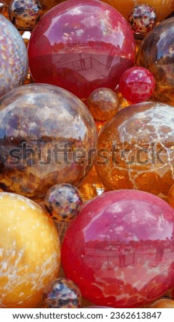Abstract image of glass marbels 