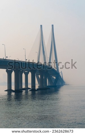 Bandra Worli Sea Link Bridge of Mumbai, Maharashtra Royalty-Free Stock Photo #2362628673