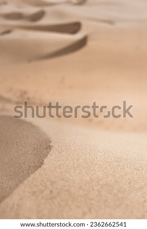 Sand dunes in the Senek desert in the Kazakh desert, sand texture in the desert Royalty-Free Stock Photo #2362662541
