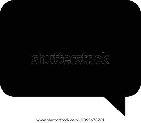 Talk bubble speech black icon. Blank empty bubbles vector flat design element isolated on transparent background. Chat on linear symbol template. Dialogue balloon sticker silhouette .