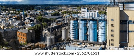Aerial view of Guiness stout factory, the Ireland's most popular tourist attraction in Dublin, Ireland Royalty-Free Stock Photo #2362701511