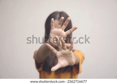 Stop abusing violence, Children violence and abused concept Royalty-Free Stock Photo #2362716677