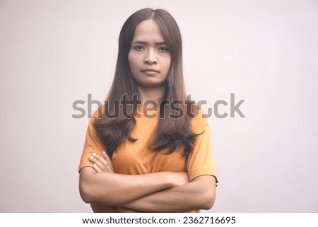 Asian woman suffering from work stress
