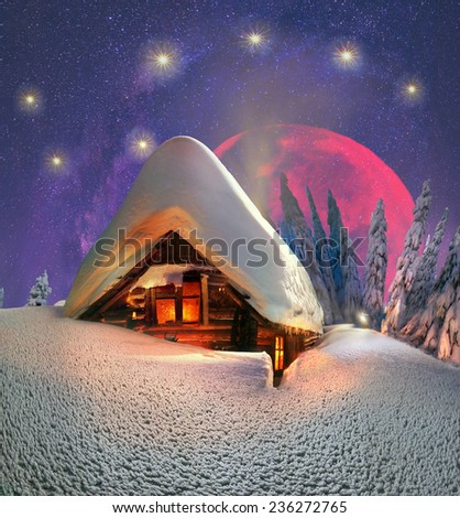 Magic mountain country, the home of Father Frost, Santa Claus, Joulupukki, and other legendary heroes of the winter holidays. A cozy little house in  wild mountains and forests store a lot of magical 