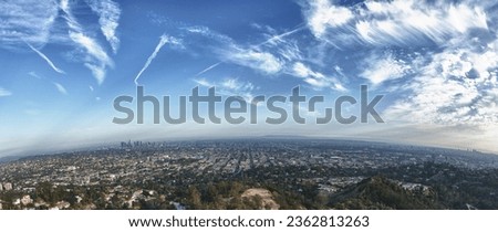 LA aerial view from observatory