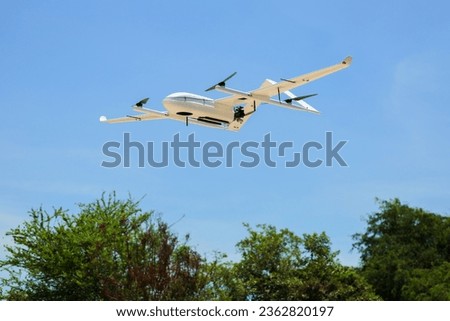 VTOL Uav with take-off aircraft Royalty-Free Stock Photo #2362820197