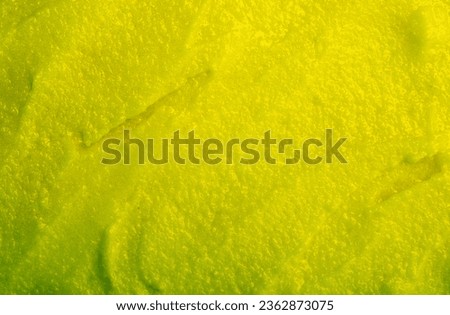 Baby food, vegetable puree close-up. Green mashed broccoli, spinach and apple chopped in a blender. Background texture of food for newborn children. Royalty-Free Stock Photo #2362873075