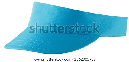 Blue visor cap isolated on white background.
Mockup blue visor baseball cap for design.
Blue visor running hat.
Visor golf hat.
Blue hat. Hip hop cap. Royalty-Free Stock Photo #2362905739