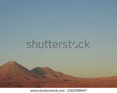 View of the Atacama Desert, Antofagasta, Chile Royalty-Free Stock Photo #2362908447