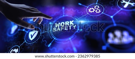 Work safety instruction standards law insurance industrial technology and regulation concept. Royalty-Free Stock Photo #2362979385