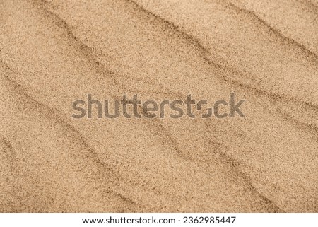 Sand dunes in the Senek desert in the Kazakh desert, desert sand texture for background Royalty-Free Stock Photo #2362985447