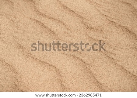 Sand dunes in the Senek desert in the Kazakh desert, desert sand texture for background Royalty-Free Stock Photo #2362985471