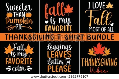 Happy Thanksgiving SVG T-shirt Bundle. Thanksgiving t shirt bundle.