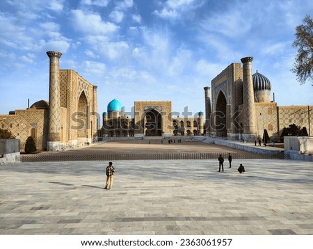 The Registan Ensemble in Samarkand, Uzbekistan Royalty-Free Stock Photo #2363061957