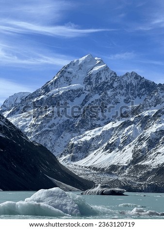 📍Mount Cook, New Zealand
Perfect view for a perfect holiday!  Royalty-Free Stock Photo #2363120719