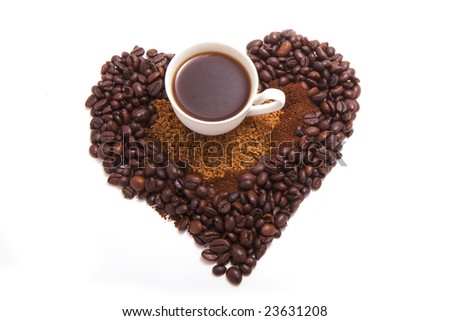 Picture a cup of coffee which is at the heart of the coffee beans
