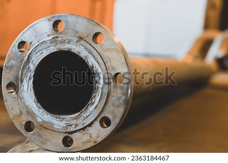 In the case of corrosion around the flanges of petroleum industry pipes.