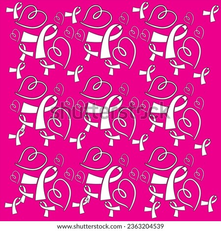 Vector Design Template World Cancer Day Stock,Breast cancer awareness month, seamless pattern Pink Ribbons And Butterflies Breast Cancer Awareness Themed Seamless Pattern Royalty Free Premium Vector