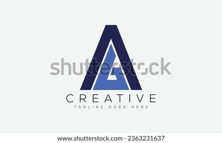 Letter AG logo design template vector illustration.
