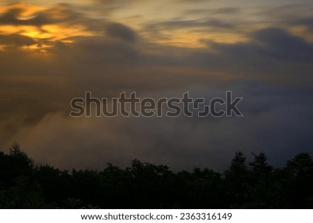 Iwate prefecture sunrise landscape photo