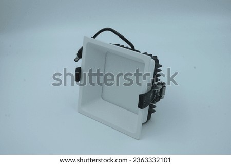 Beautifully designed Commercial Recessed panel lights isolated on a white background 