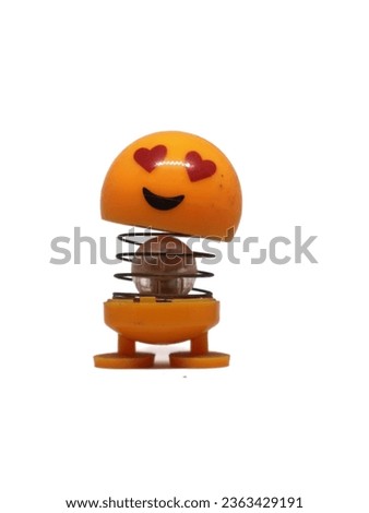 rocking doll emoji isolated on white background