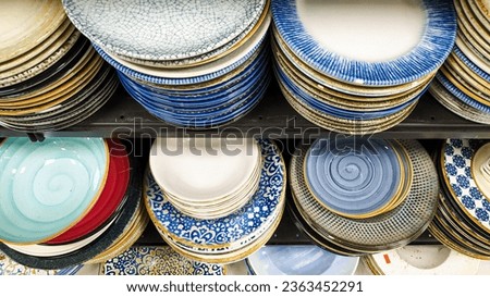 Ceramic products such as plates and cups