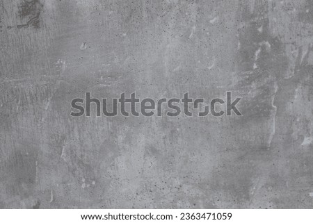 Empty gray wall, studio room interior, concrete backdrop and cement shelves, nice shelves, photo editing, product montage.