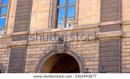 Pavillon of Rohan at the Louvre district - stock photography