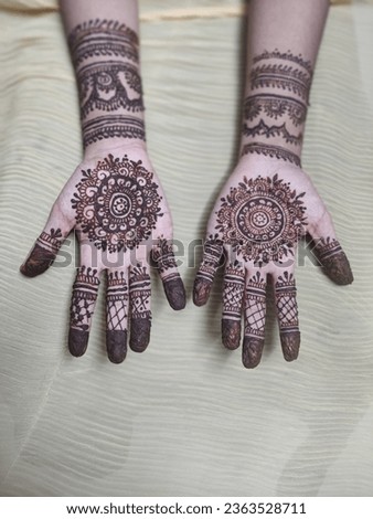 mehandi design for Muslim bride