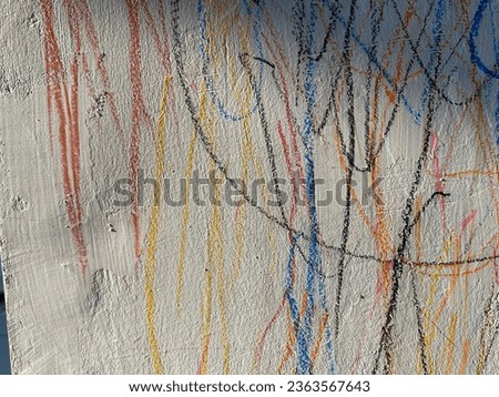 Colored wall texture of crayon