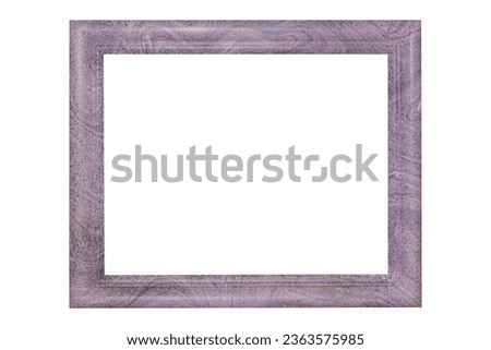 Sprinkled paint marble photo frame isolated white background modern purple color