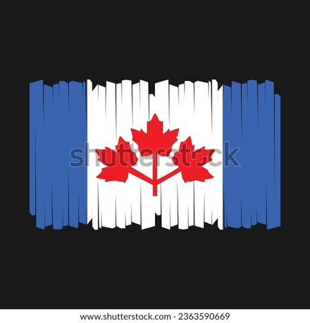 Flag of Canada Vector Illustration