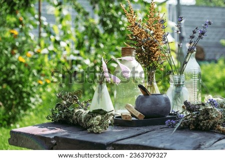 Aromatherapy,esotericism,occultism,herbal gathering and drying,aesthetic herbal pharmacy,organic alternative medicine,herbalism,incense mental health,herbal pharmacy,aesthetics organic herbs incense Royalty-Free Stock Photo #2363709327